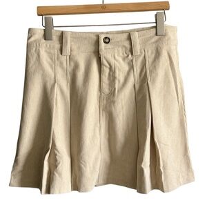 Love Riche Corduroy Pleated Mini Skirt NWT